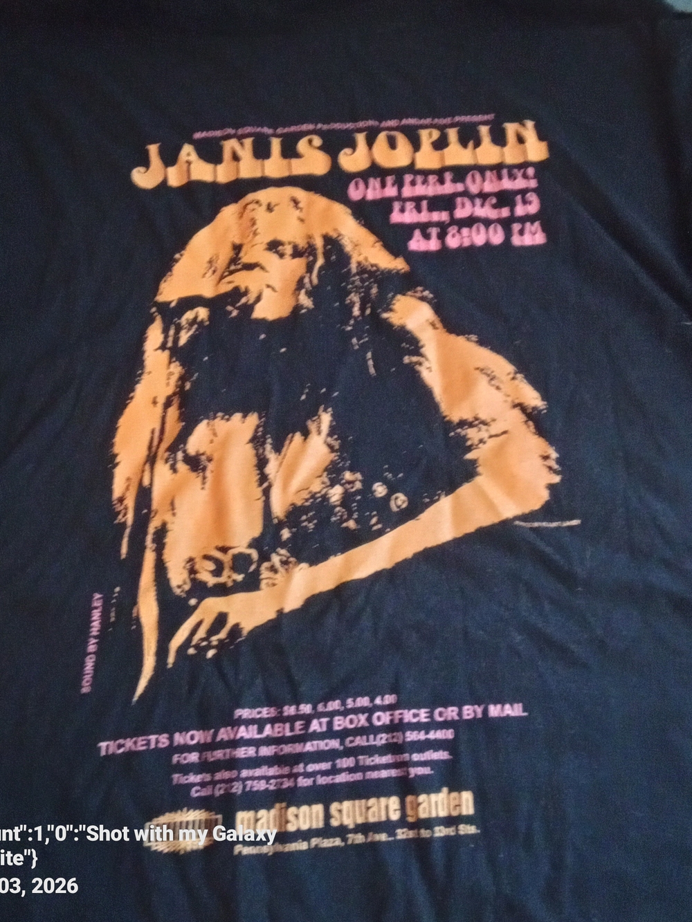 Gildan Black T‑Shirt with Orange Concert Graphic